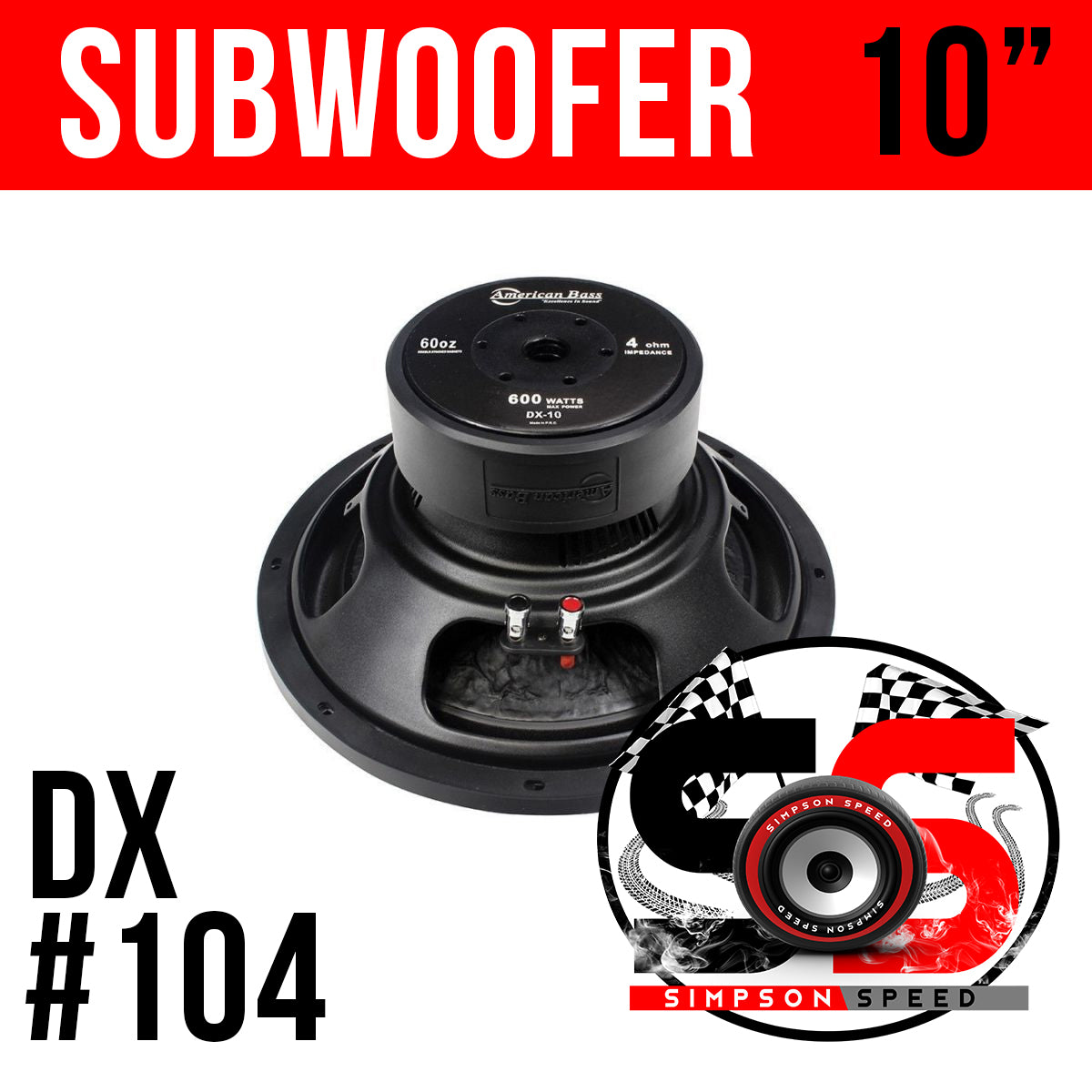 DX 10 American Bass Subwoofer