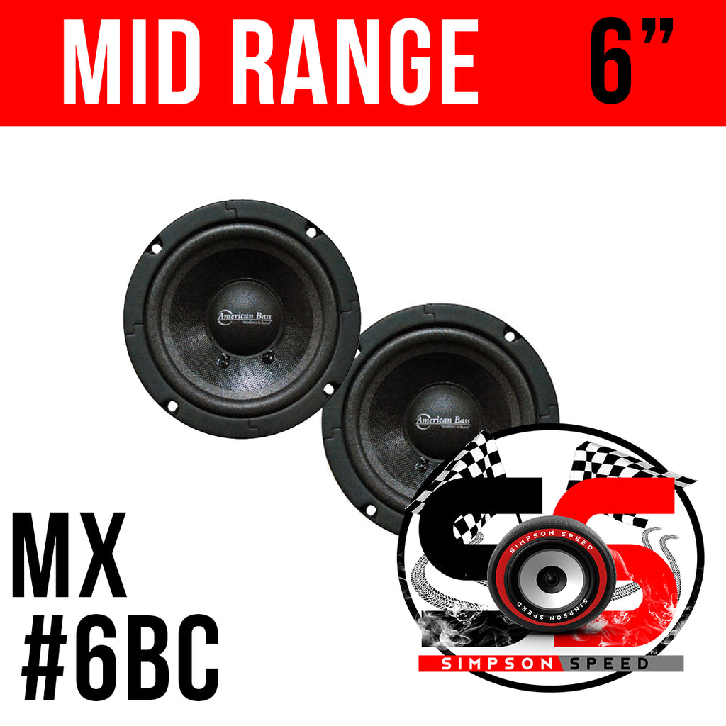 Midrange MX 6BC American Bass - 6 inch Amercian Bass