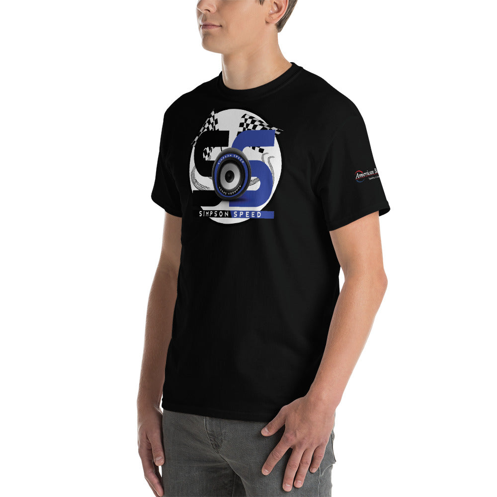Classic Short-Sleeve T-Shirt Blue Logo
